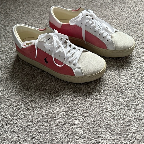 Ralph Lauren Pink and White Sneakers - Picture 13 of 13